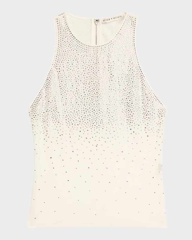 Pania Embellished Mesh Tank Top